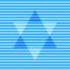 パターン背景素材00012三角と逆さま三角の組合せ青