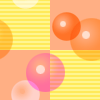 パターン背景素材00051透明水玉背景オレンジ色