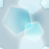 パターン背景素材00162五角形模様青光灰色