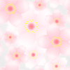 パターン背景素材00188淡いピンク色桜模様