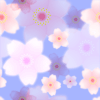 パターン背景素材00191薄紫桜模様